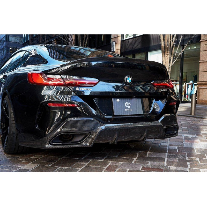 3DDesign Carbon Fibre Rear Diffuser for BMW 8 Series (2019+, G16) OEM