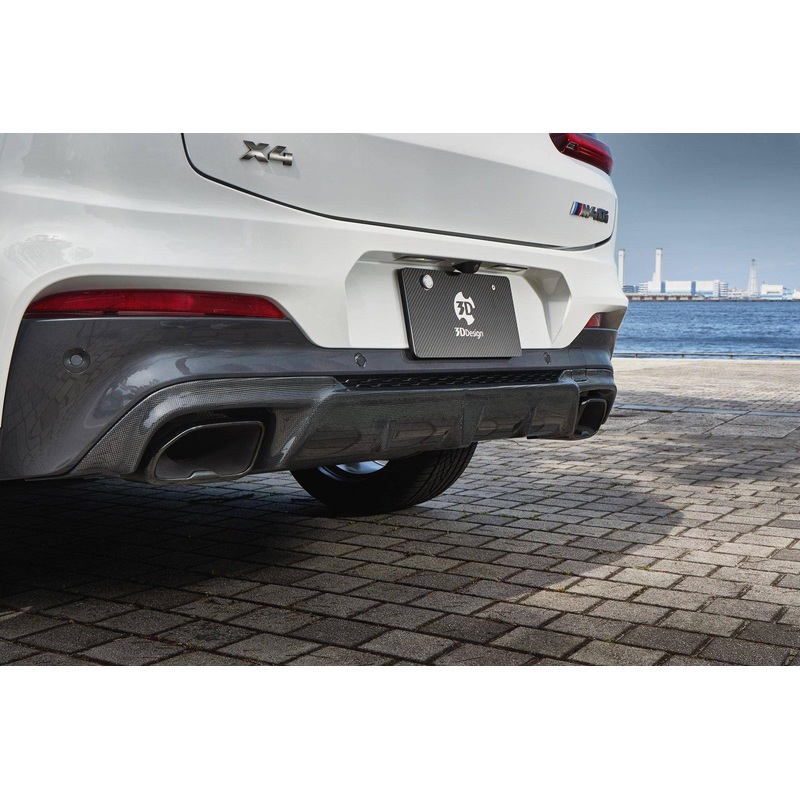 3DDesign Carbon Fibre Rear Diffuser for BMW X4 M40i (2018+, G02)