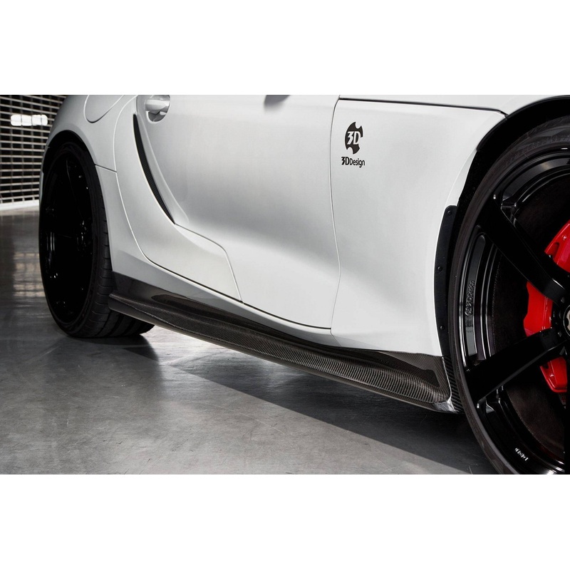 3DDesign Carbon Fibre Side Skirts for Toyota Supra (2019+, J29)