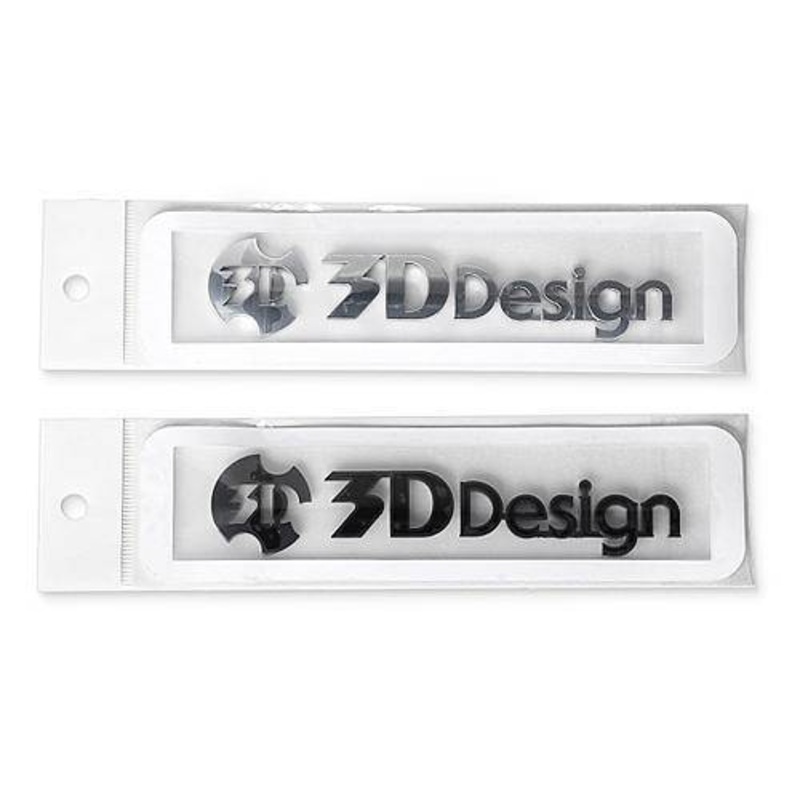 3DDesign Rear Model Emblem Chrome