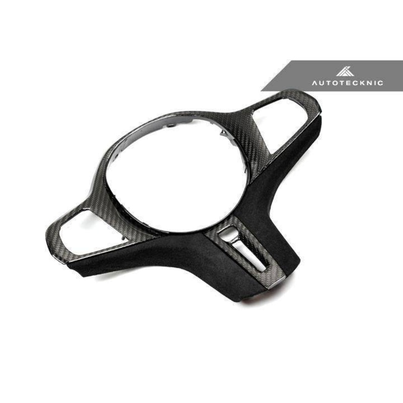 Autotecknic Carbon Fibre Alcantara Steering Wheel Trim for BMW M8 (2018+, F91 F92 F93) No heated steering wheel Yes