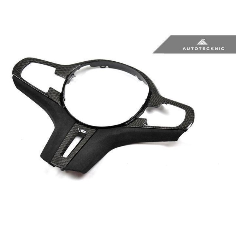 Autotecknic Carbon Fibre Alcantara Steering Wheel Trim for BMW X3M & X4M (2019+, F97 F98) No heated steering wheel Pre-LCI