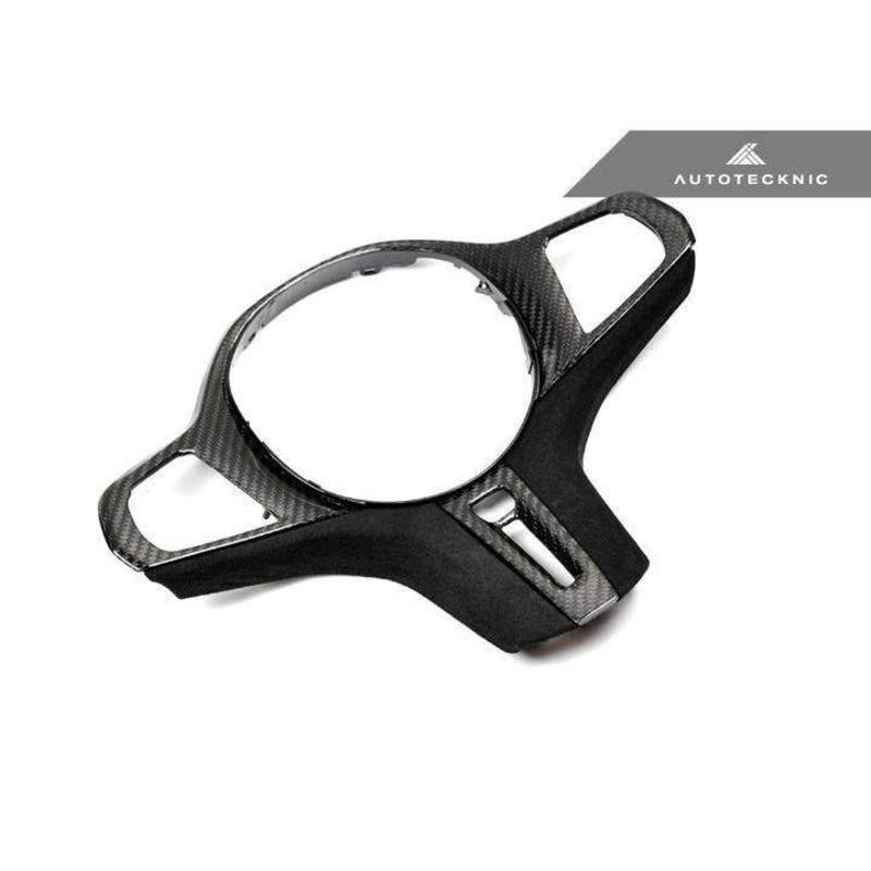 Autotecknic Carbon Fibre Alcantara Steering Wheel Trim for BMW X5, X6 & X7 (2018+, G05 G06 G07) No heated steering wheel Yes