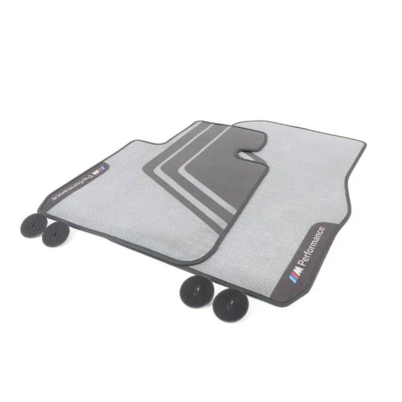 BMW 1 Series F20, 2 Series F22 & M2 F87 Genuine M Performance Front Floor Mats Set (2014-2021) Left-Hand Drive