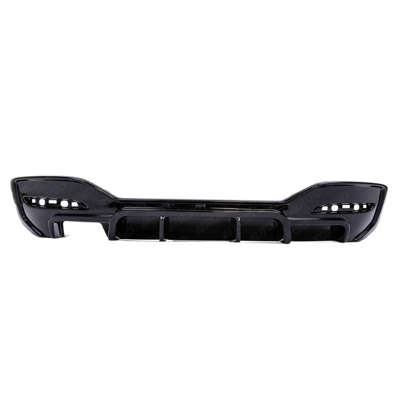 BMW 1 Series M Sport F20 F21 LCI Single Exit (118i 120i 120d 125i) EVO-1 Gloss Black Rear Diffuser by ZAERO (2015-2019)