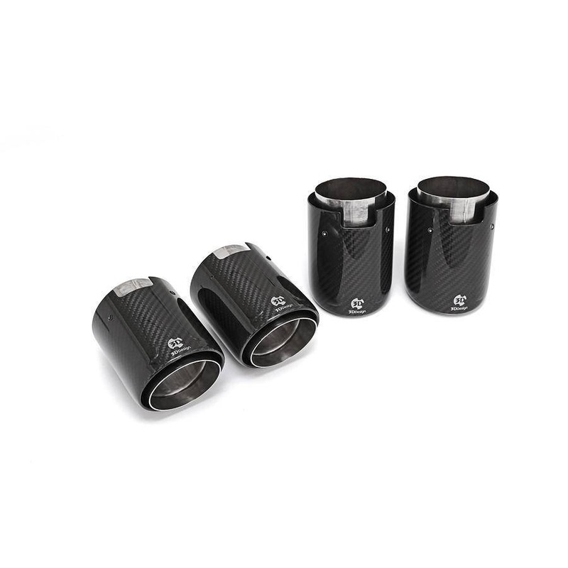 3DDesign Carbon Fibre Exhaust Tips for BMW M2, M3 & M4 (2014-2021, F87 F80 F82)