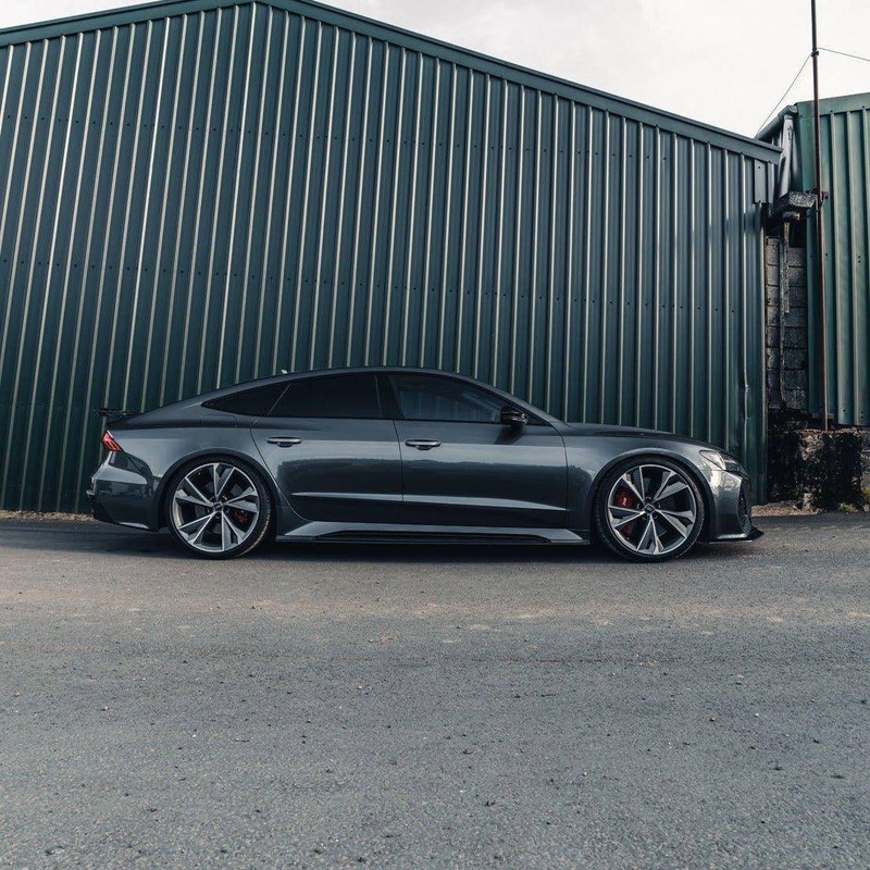 AP Dry Carbon Fibre Side Skirts for Audi RS6 & RS7 (2020+, C8) Gloss Twill