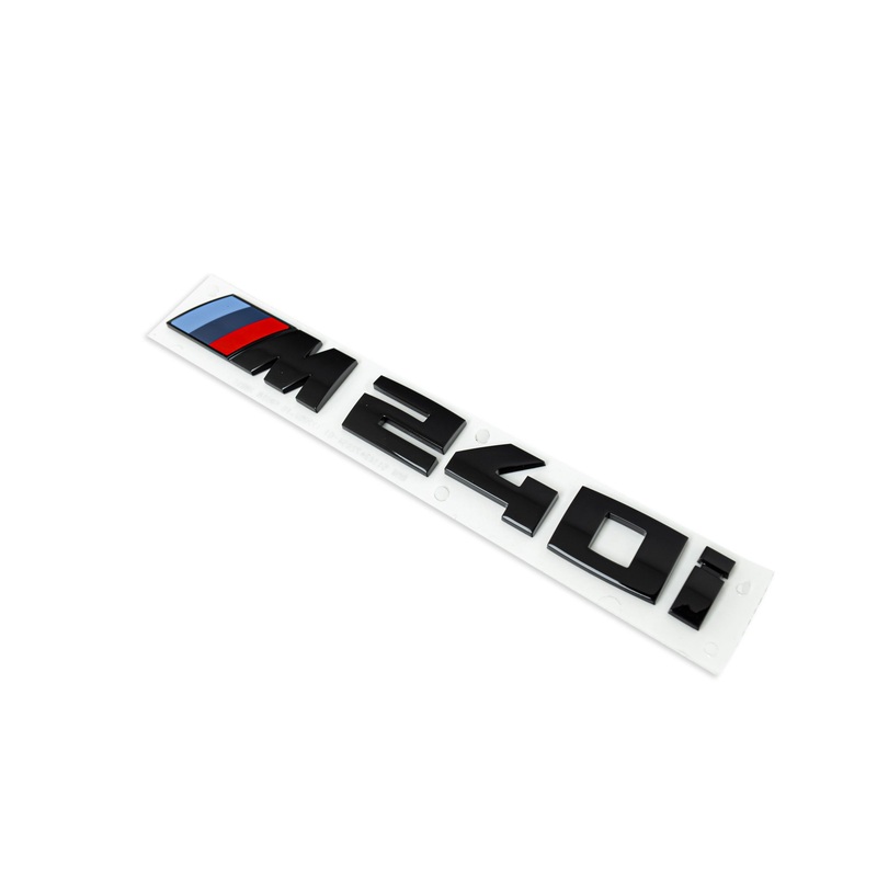 BMW M240i Genuine M Performance Black High Gloss Model Badge