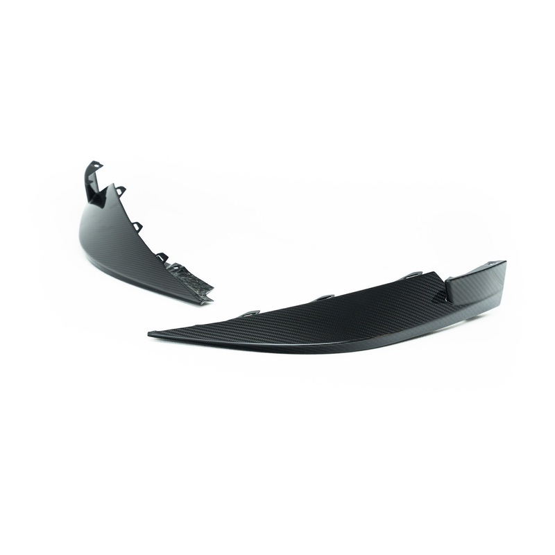 BMW M3 G80 & M4 G82 Carbon Fibre Front Bumper Corner Inserts by Alpha-N (2021+)