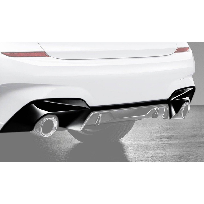 M Performance Gloss Black Rear Diffuser for BMW 3 Series (2018+, G20 G21)
