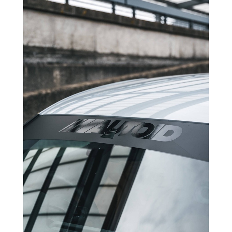 AUTOID Matte Sunstrip with Gloss Logo Overlay
