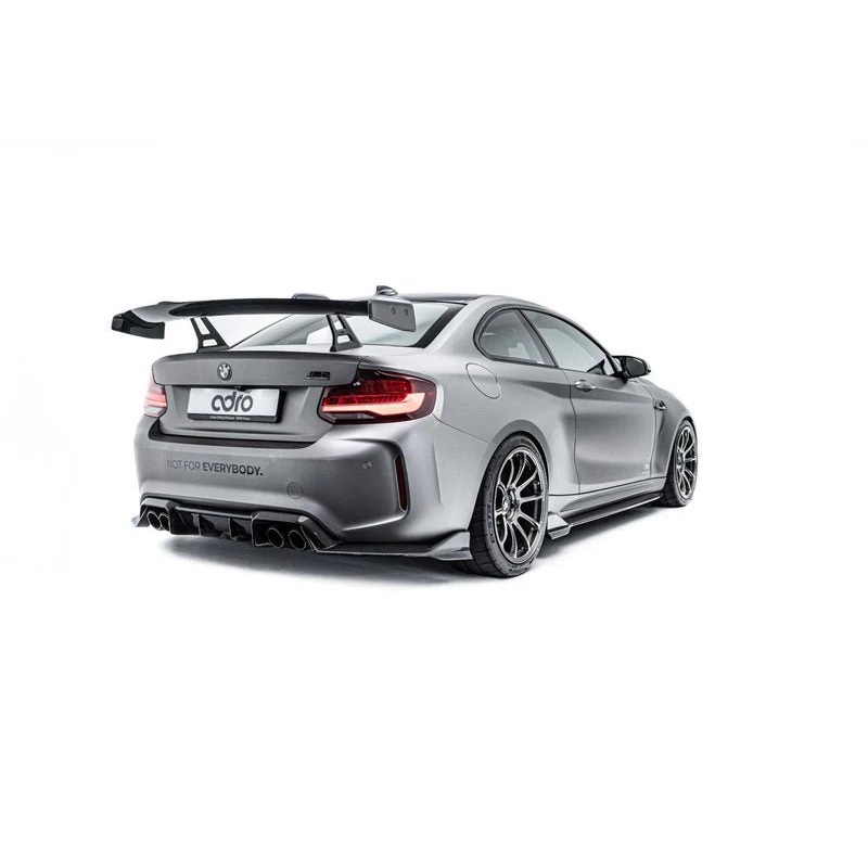 BMW 2 Series F22 & M2 F87 Pre-Preg Carbon Fibre Swan Neck AT-R1 Rear Wing by Adro (2014-2021)