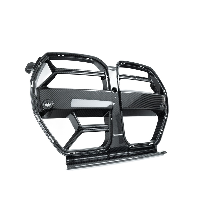 BMW G80 G81 M3 & G82 G83 M4 Pre-Preg Carbon Fibre CSL Front Kidney Grilles with ACC Fitment by TRE (2021+) With Active Cruise Control