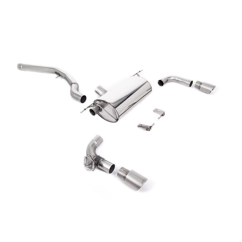 BMW M140i F20 F21 LCI (OPF/GPF) OPF Back Exhaust System by Milltek (2019-2020) Burnt Titanium Resonated