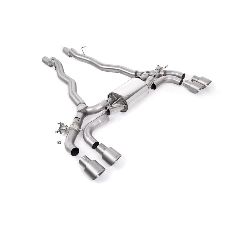 BMW M5 F90 (OPF/GPF Model) Particulate Filter-back Exhaust System by Milltek (2020-2021) Brushed Titanium