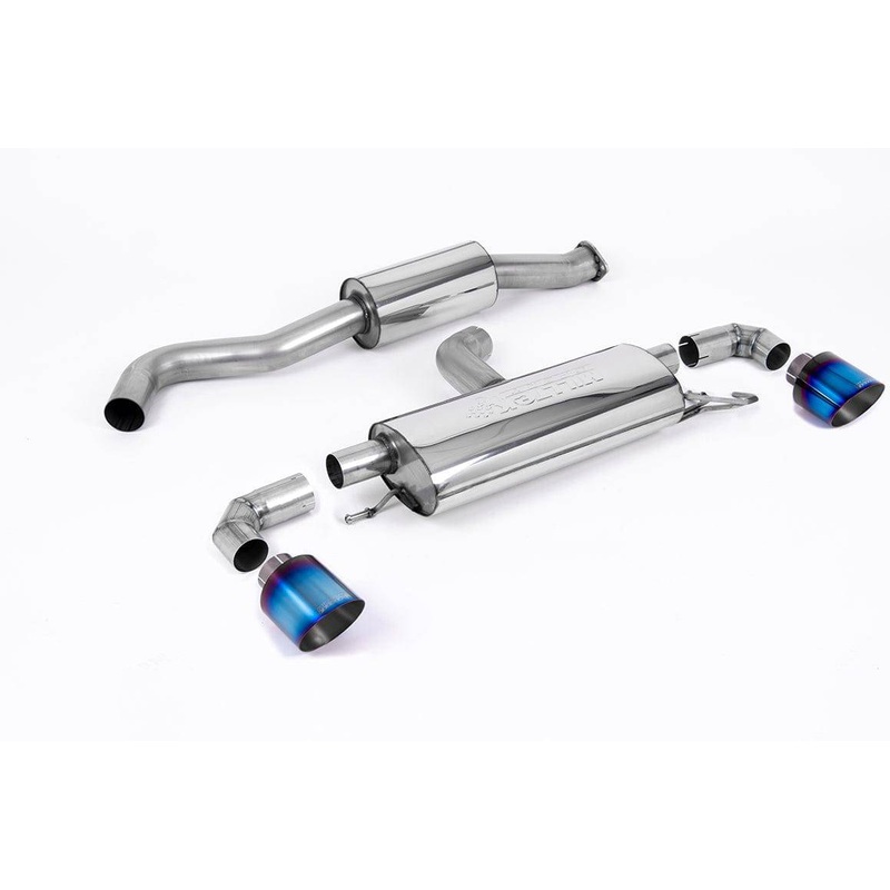 Toyota Yaris GR Particulate Filter-back Exhaust System by Milltek (2020+) Burnt Titanium Resonated