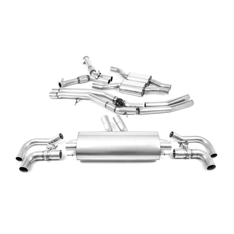 Audi RSQ8 4M (OPF/GPF) Exhaust System by Milltek (2019+) Particulate Filter-back Resonated