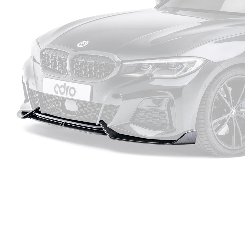 BMW 3 Series M340i G20 G21 (Pre-LCI) Carbon Fibre Front Splitter by Adro (2018-2022)