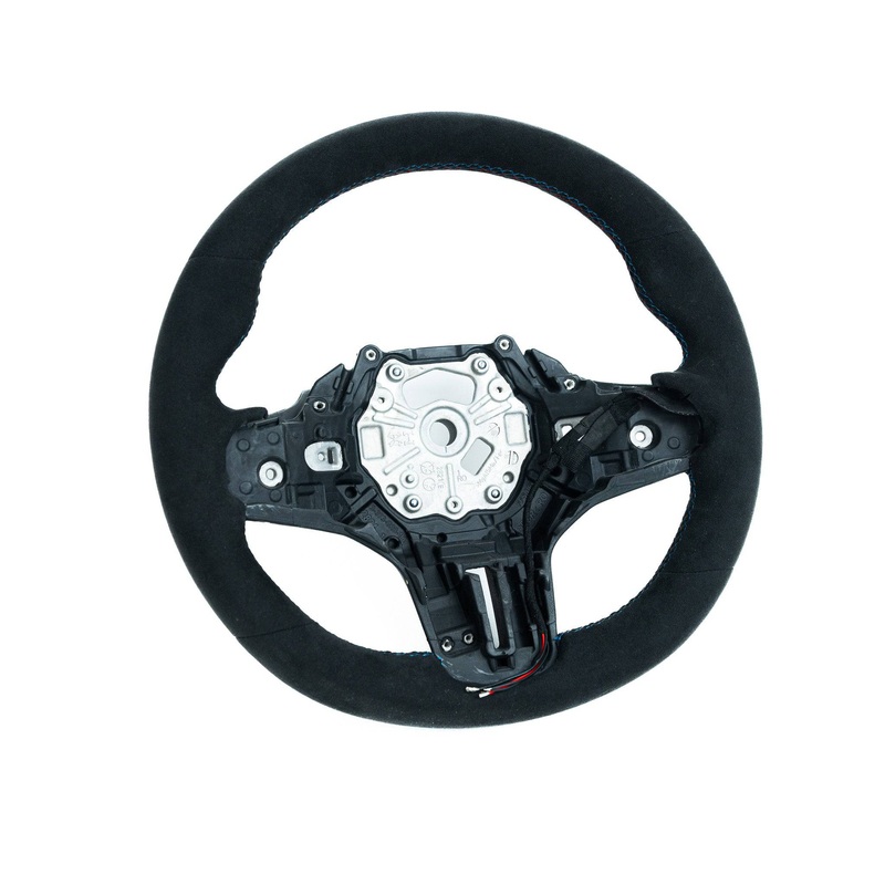 BMW G Series M2, M3, M4, 2, 3, 4 Series Full Alcantara Custom Steering Wheel by TRE No Heated Steering Wheel & Active Cruise Control (Without LED)