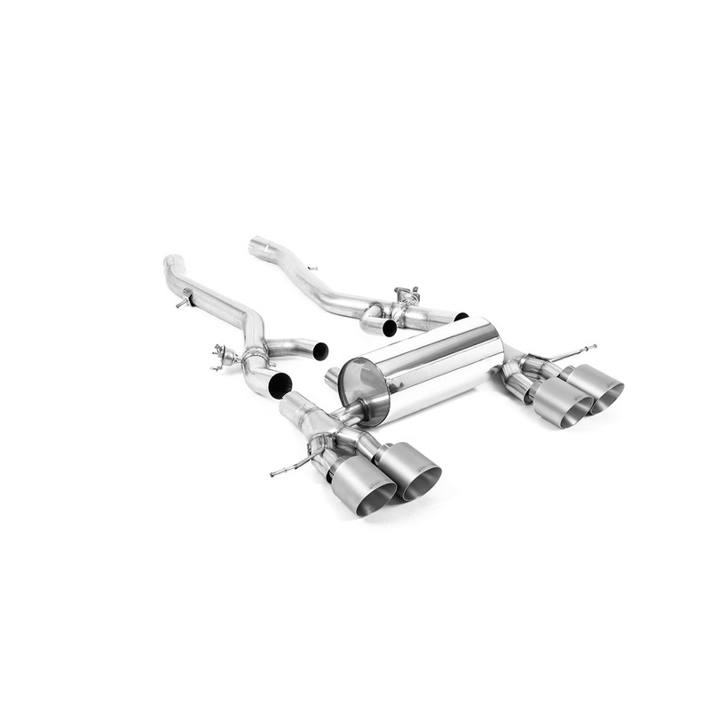 BMW M2 G87 S58 (OPF/GPF) Exhaust System by Milltek Sport (2023+) Brushed Titanium OPF-Back (Recommended)