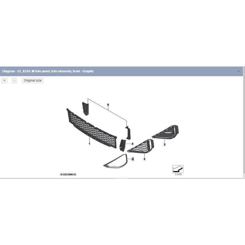 BMW X2 Front Attachment Trim Piece