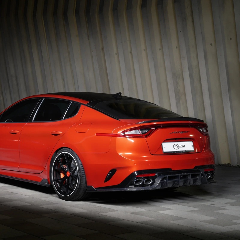 Kia Stinger Carbon Fibre Rear Trunk Lip Spoiler V2 by Adro (2018+)