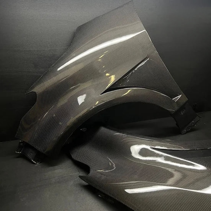 Toyota GR Yaris Carbon Fibre Side Wing Fenders by RSI C6 (2020+, Mk4) Gloss Carbon Fibre