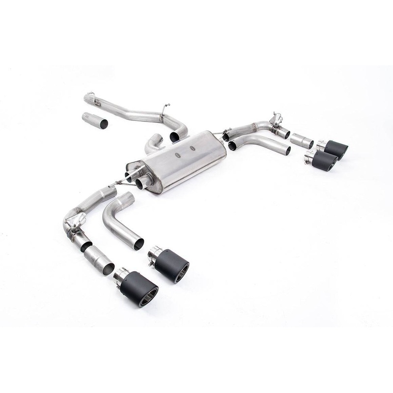 Volkswagen Tiguan R Particulate Filter-back Exhaust System by Milltek (2021+) Burnt Titanium