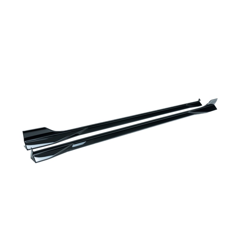 VW Golf, Golf GTI & Golf R Mk7 / Mk7.5 EVO-1 Gloss Black Side Skirts by ZAERO (2014-2020)