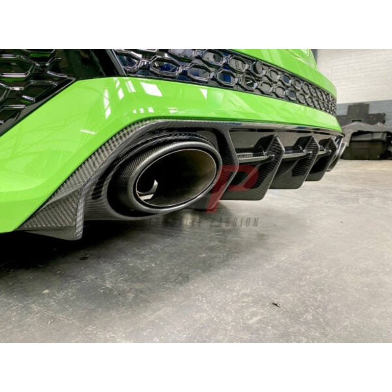 Audi RS3 8Y Pre-Preg Carbon Fibre Rear Diffuser by AP (2020+) Gloss Twill