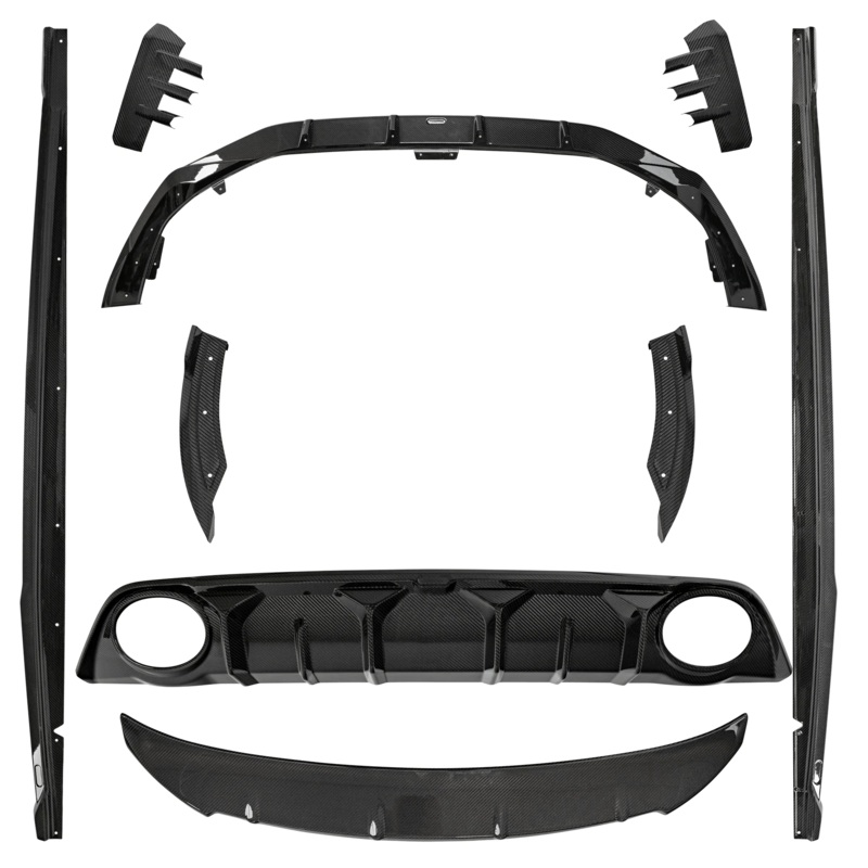 Audi RS3 8Y Saloon Carbon Fibre Full Body Kit by Urban (2021+) Red