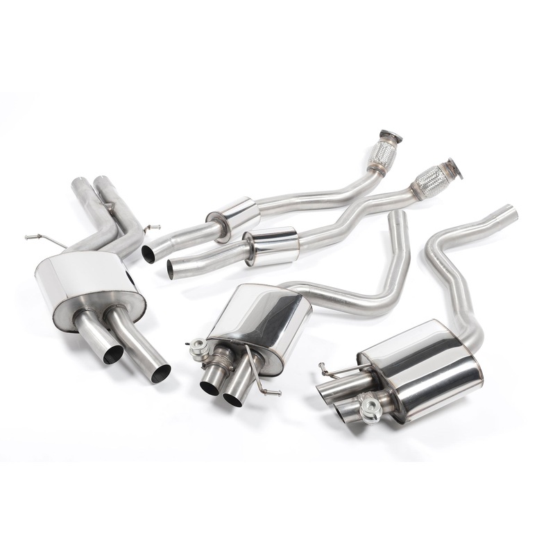 Audi RS5 B8.5 Cat-back Resonated Exhaust System by Milltek Sport (2010-2015) Resonated