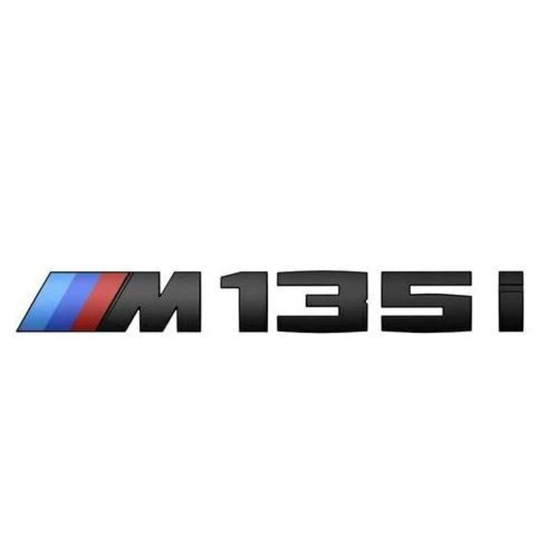 BMW M135i Genuine M Performance Black High Gloss Model Badge