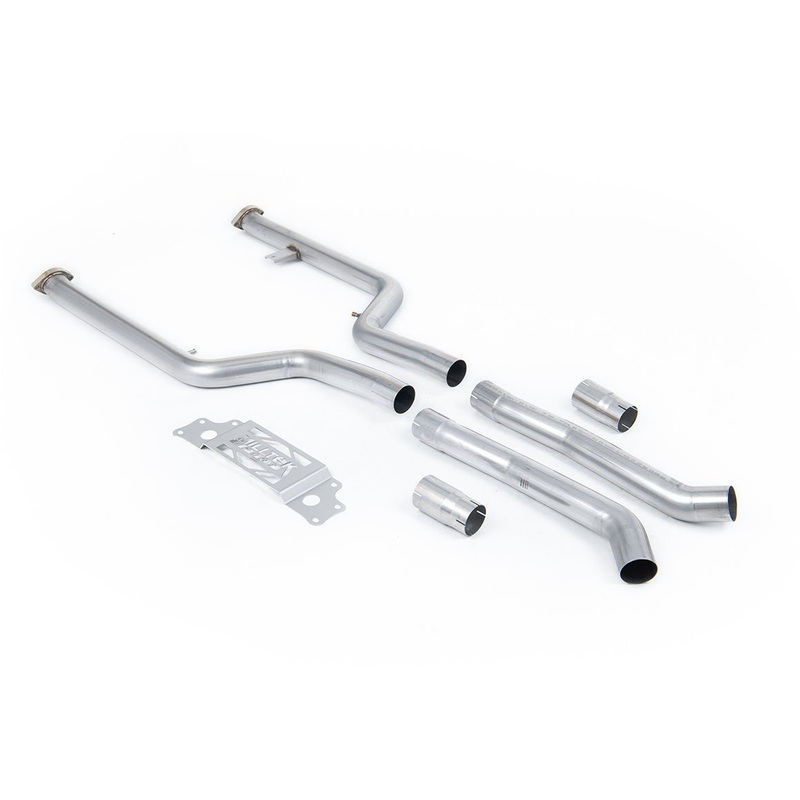 BMW M2 G87 (OPF/GPF) Mid Pipe with X-Pipe by Milltek Sport (2023+) OEM Axle Back