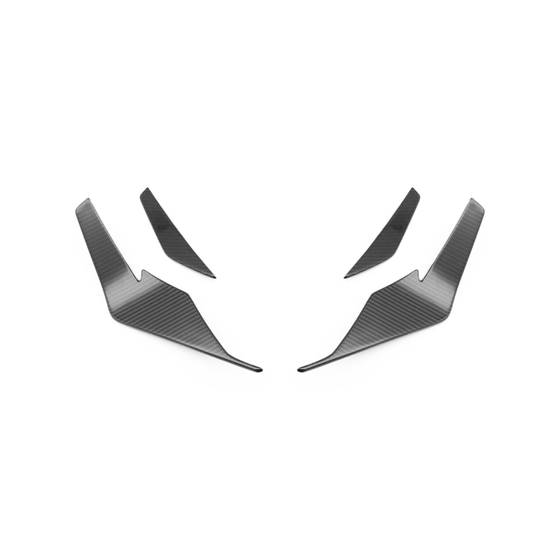 Audi R8 4S Facelift LCI Pre-Preg Carbon Fibre Front Bumper Canards by TRE (2021-2024)
