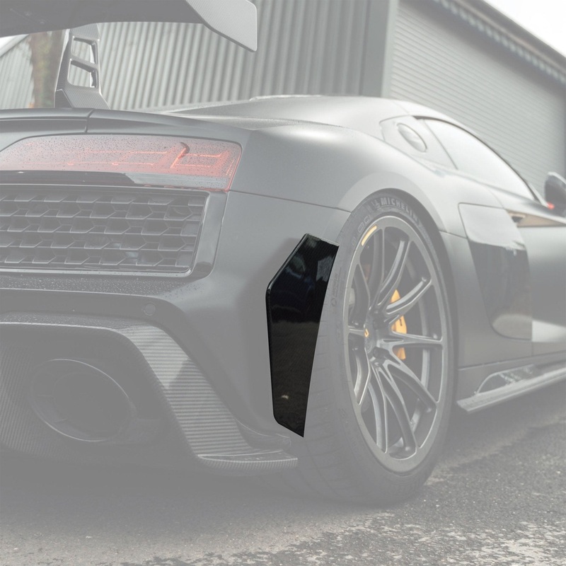 Audi R8 4S Facelift LCI Pre-Preg Carbon Fibre Rear Bumper Canards by TRE (2021-2024)