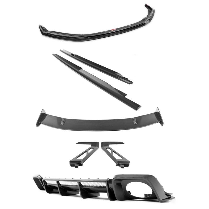 Audi R8 4S Facelift Pre-Preg Carbon Fibre Full Body Kit by TRE Style 1 – Long Replace OEM Wing (e.g V10+) – Aluminium Legs