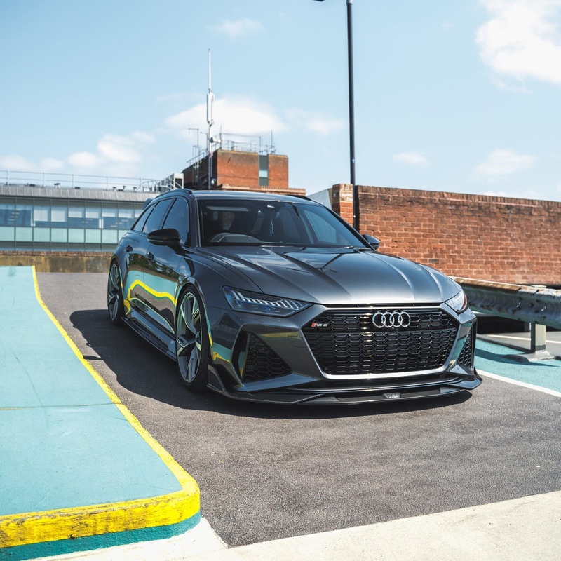 Audi RS6 C8 & RS7 Pre-Preg Carbon Fibre Front Splitter (2019+)