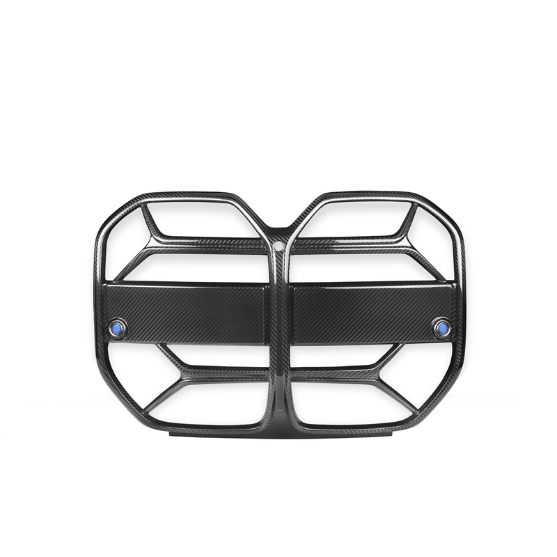 BMW 4 Series Gran Coupe G26 Pre-Preg Carbon Fibre CSL Front Kidney Grilles with ACC Fitment by TRE (2021+) With Active Cruise Control