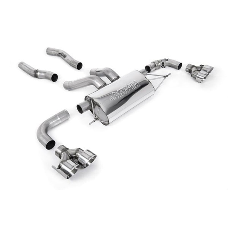 BMW M240i G42 xDrive (NAS Non-OPF/GPF models) Catback Exhaust System by Milltek Sport (2022+) OEM Exhaust Tips Cat-back (does not require OE to be cut)