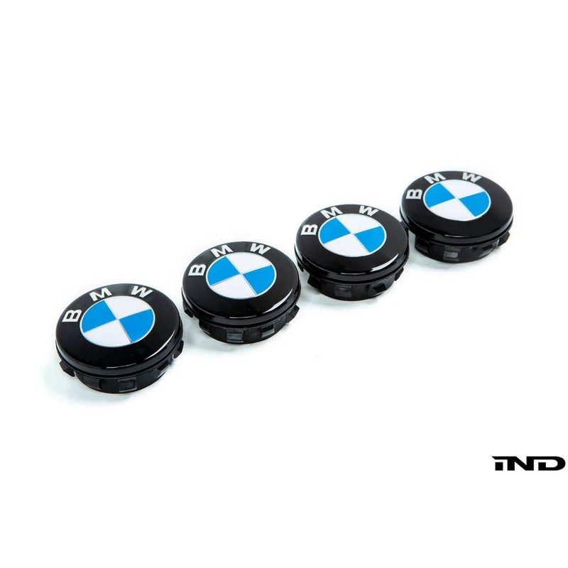 IND Gloss Black Floating Wheel Center Cap Set – 56mm