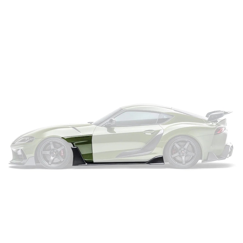 Toyota GR Supra A90 Mk5 Carbon Fibre Integrated Fender Panel Side Skirts V2 by Adro (2019+)