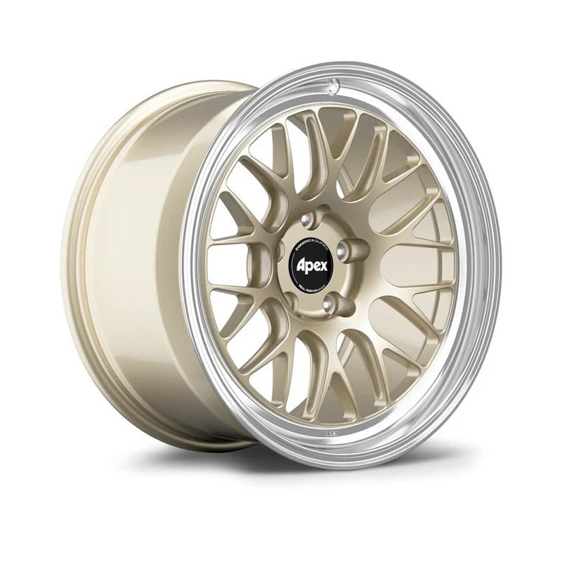Apex ML-10RT Forged Touring Line Gloss Motorsport Gold Wheel with Machined Lip 5×100 17″ 9″ ET48