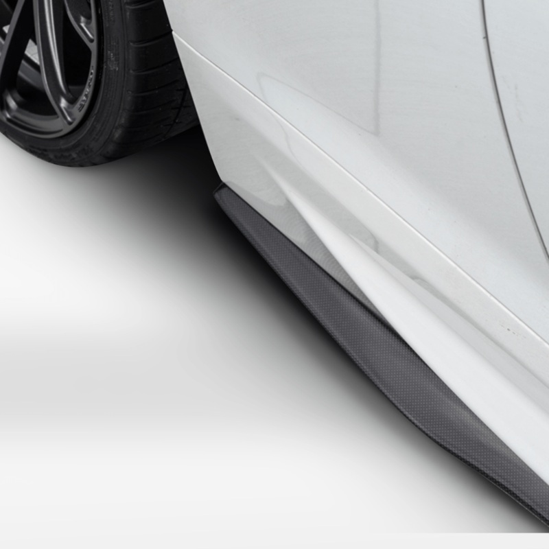 BMW F12 M6 V-Style Aero Side Blades by Vorsteiner Carbon Fiber PP 1×1 Glossy