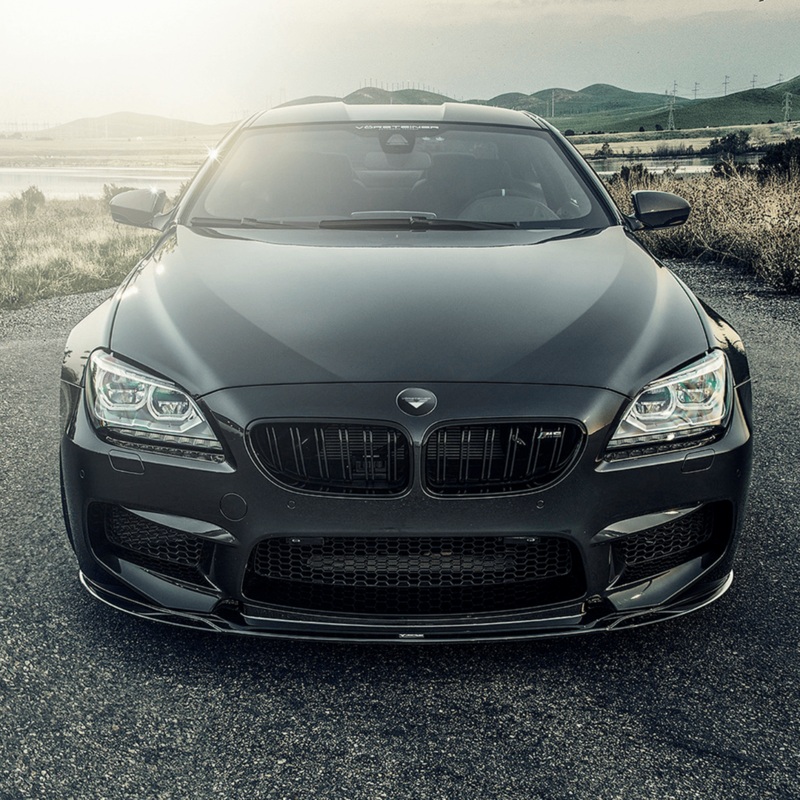 BMW F12 M6 V-Style GTS-V Aero Performance Front Spoiler by Vorsteiner Carbon Fiber PP 1×1 Glossy