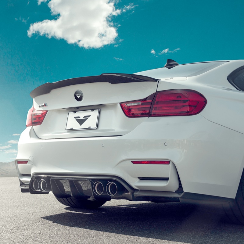 BMW F80/F81 M3 | F82/F83 M4 GTS Carbon Fiber Rear Diffuser by Vorsteiner Carbon Fiber PP 1×1 Glossy