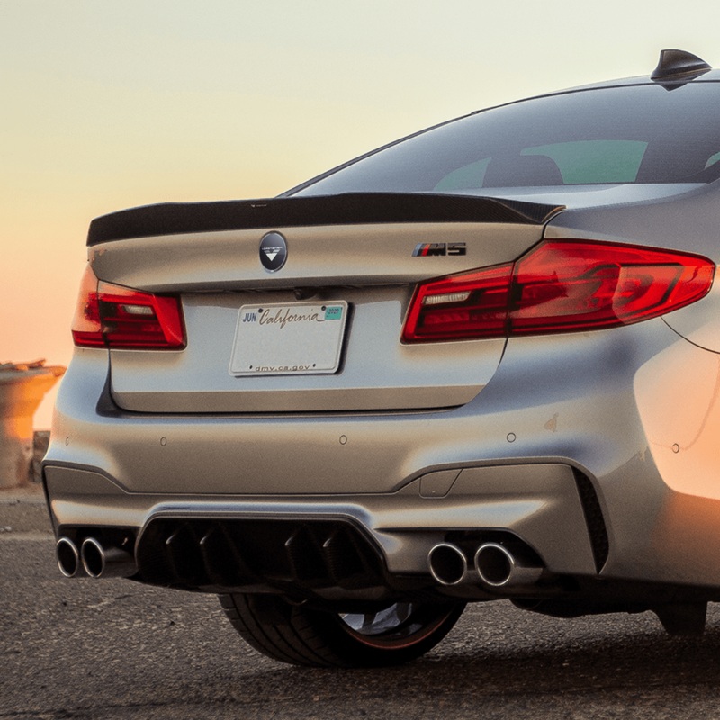 BMW F90 M5 VRS Aero Decklid Spoiler by Vorsteiner Carbon Fiber PP 2×2 Glossy
