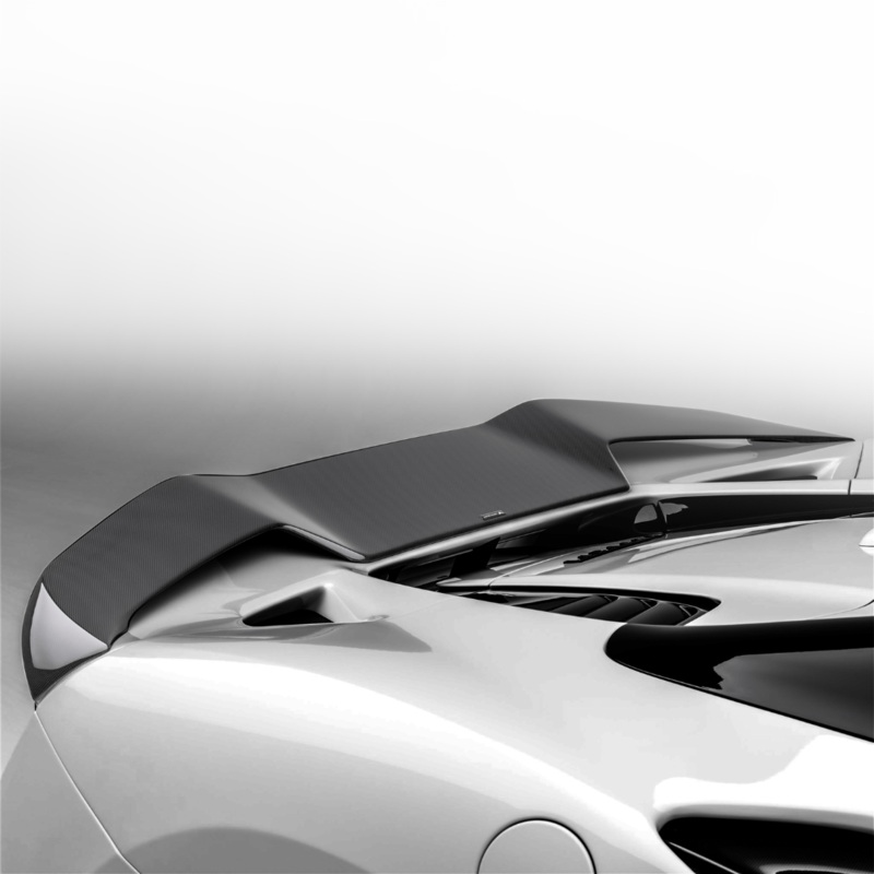 Ferrari F8 Furioso Carbon Fiber Decklid Spoiler Carbon Fiber PP 1×1 Glossy