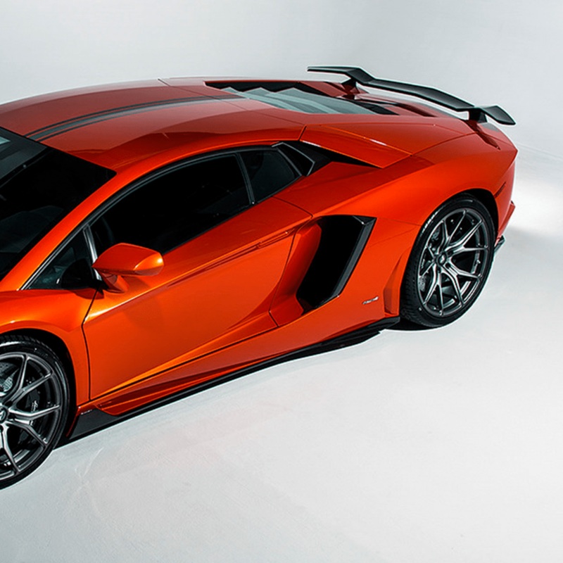 Lamborghini Aventador Zaragoza Edizione Aero Side Blades by Vorsteiner Carbon Fiber PP 2×2 Glossy