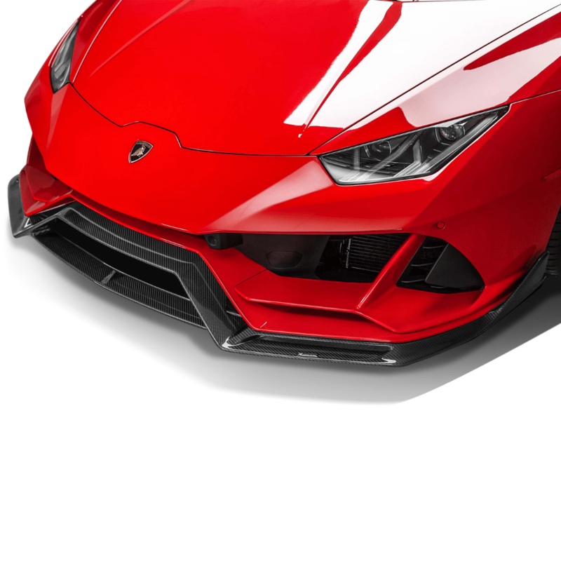 Lamborghini Huracan EVO Edizione Front Spoiler by Vorsteiner Carbon Fiber PP 2×2 Glossy